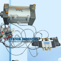 Pneumatic Cylinder Set Sensor Red Switch Otomatis