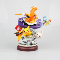 18cm Pokémon Pokemon Game machine Mew Pikachu Action Figure Anime Figure Collection Figures Model Toys Doll Gift