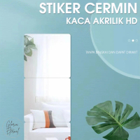 [Gloria] STICKER CERMIN 3D STIKER DINDING Kaca Akrilik Sudah Dengan Perekat Wallpaper Mirror Kamar M