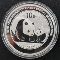 2011 China Xiamen 30th 1oz Silver Panda Coin
