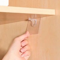 24/30pcs Punch Free Shelf Support Peg-self Adhesive Shelves Clips For Kitchen Cabinet Book Shelves-strong Partition Holders Pin
