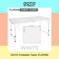 Goto Living Goto Flipper Table Meja Makan Lipat Set Koper Camping Outdoor Portable