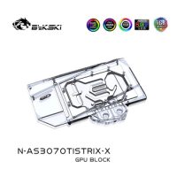 Bykski RGB Full Cover GPU Block with Backplate for ASUS ROG STRIX RTX3070Ti N-AS3070TISTRIX-X