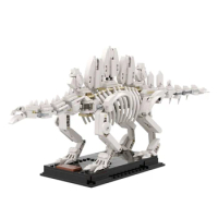 Gobricks Moc Stegosaurus Fossil Building Blocks Dinosaur Fossil Skeleton Sets DIY Assembled Bricks Set Educational Toy For Gift
