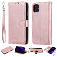 Solid Case For Huawei Honor P Smart Plus Mate 20 10Pro 10Lite Nova 3 3i 2i Wallet Stand 2-in-1 Cover Card Slot Luxury PU Leather