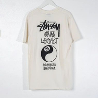 Kaos STUSSY 8 BALL OUR LEGACY BLACK IVORY WHITE TSHIRT 100% ORIGINAL Size S