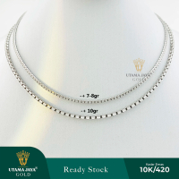 Kalung rantai putih model italy santa 420 / 10k