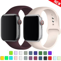 Silicone Strap For Apple Watch Band 44mm 40mm 45mm 41mm 49mm 42mm 45 44 mm bracelet iwatch series 7 se 3 5 6 8 9 Ultra 2 bands