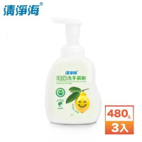 【清淨海】檸檬系列 環保洗手慕斯 480g (3入組)