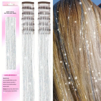 Hair Decor Colorful Hair Extensions Wig Hair Accessory Hair Extension Colored Box Hairpiece Holograp