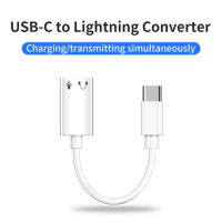 USB-C To Lightning ConvertAdapter Charging/transmitting simultaneously Type C Female For iphone To HeadphonesU