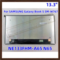 Original 13.3 inch LCD For SAMSUNG Galaxy Book S SM-W767 GH82-21278B LCD screen Display assembly NE133FHM-A65 N65