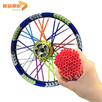 Off-road Motorcycle Mountain Bike Universal Wheel Rim Spoke Cover Stainless Steel Wheel Decoration H