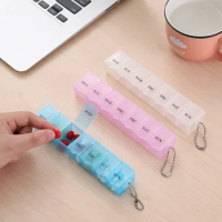 7 Days Pill Medicine Box Weekly Tablet Holder Storage Organizer Container Case Pill Box Splitters 3 Colors Clear Mini Pill Case