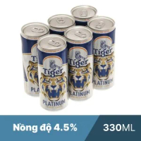 6 lon bia Tiger Platinum 330ml