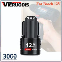 For BOSCH 12V 3.0Ah Battery for Bosch BAT411A BAT412A BAT413A BAT414 BAT420 2607336013 26073360 Cordless Tool