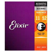【Elixir】【木】11-52 包膜 Nanoweb 黃銅民謠木吉他弦