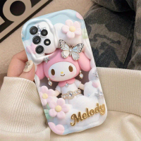 Sanrio cartoon cute Melody new trend protective mobile phone case for Samsung for Galaxy A73 A72 A71