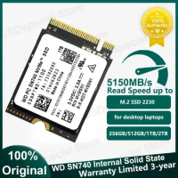 Western Digital WD SN740 512GB 1TB 2TB NVMe PCIe Gen 4x4 M.2 SSD 2230 SSD for Microsoft Surface ProX Surface Laptop 3 Steam Deck