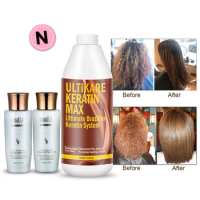 1000ml Chocolates Brazilian Keratin Hair Treatment Formalin 5% Straighten and Smooth for Damaged Hair+Free Travel Kit Gifts
