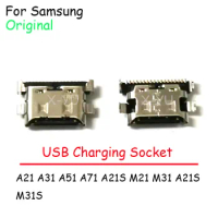 100PCS Original For Samsung Galaxy A21 A31 A51 A71 A21S M21 M31 A21S M31S USB Charging Charge Port Dock Socket Type Repair Parts