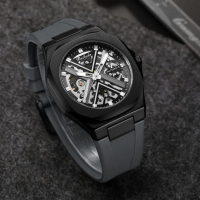 DISKON Jam Tangan Pria Automatic Belleda 9646 Rubber Jam Tangan Original Anti Air