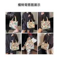 Túi Đựng Đồ Đa Năng-Túi Mẹ Bỉm Sữa-Túi Đựng Đồ Đi Chơi thêu hình cún dễ thương t30