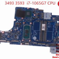 Main Board LA-J091P For Dell Inspiron 3493 3593 5493 5593 Laptop Mainboard With CPU i7-1065G7 CN-0N18YD 0N18YD N18YD Test OK
