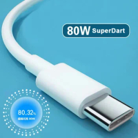 80W USB-C SuperDart Cable 8A SUPERVOOC 2.0 Fast Charger Type-C Cable for Oppo Realme GT Neo3 GT2 GT2 Pro Reno 8 9 Pro+ 65W 33W