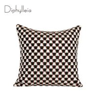 Diphylleia Moroccan Abstract Rhombus Checkered Cushion Cover Diamond Geometry Pillow Case Shams 45x45cm For Home Sofa Room Decor