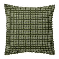 SVARTPOPPEL 靠枕套, 綠黃色, 65x65 公分