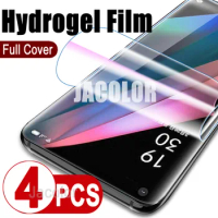 4PCS Soft Hydrogel Film For Oppo Find X6 X5 X3 Pro Protection Oppa Oppor Fund X 6 5 3 6Pro 5Pro 3Pro Full Cover Screen Protector
