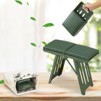 Folding Stool Camping Chair Outdoor Portable Ultralight Simple Mini Stool Nature Hike Travel Beach Picnic Thick And Durable