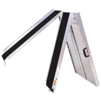 Heavy Duty Loading Ramp Foldable Aluminum Ramps Non-Slip Mobility Handicap Threshold Ramps for wheelchair Scooter Motorcycle