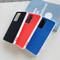 For Samsung Galaxy S20 S10 Plus Note 10 20 Ultra A51 A71 4G A12 A50 A03 Rainbow Color Waffle Biscuit Case Shockproof Phone Case