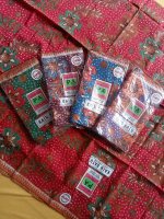 Kain Batik / Kain Panjang PUTRI AYU PEKALONGAN KAIN BATU 1.9 x 1M Hijau Hitam jarik putih untuk nari