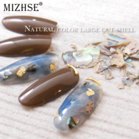MIZHSE Pearl Light Natural Nail SeaShell Slices Particle Crushed Shell 3 Colors Manicure Nail Art Gel DIY Decoration Accessories