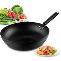 炒鍋（木柄無蓋32CM） 