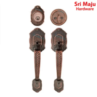 MAJU 1188 AC Quality Entrance Door Lock Set Double Handle Deadbolt Gripset Handleset Door Lock Tombo