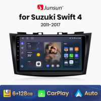 Junsun V1 AI Voice Wireless CarPlay Android Auto Radio for Suzuki Swift 4 2011-2017 4G Car Multimedia GPS 2din autoradio