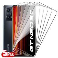 5Pcs Tempered Glass For Realme GT Neo 3T 5 2T 2 3 Screen Protector For Realme GT5 GT 2 Pro Master Explore Master Edition Glass