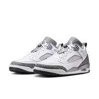 【Nike】Jordan Spizike Low 男 白灰 低筒 喬丹 爆裂紋 緩震 透氣 籃球鞋 FQ1759-102-US 9