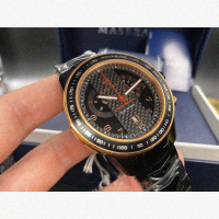 【MASERATI 瑪莎拉蒂】MASERATI手錶型號R8873610002(黑玫瑰金色錶面黑錶殼深黑色精鋼錶帶款)