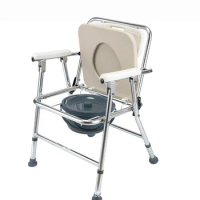 Toilet portable commode chair Health Care Aluminum Folding Disabled Toilet Chair for Adult