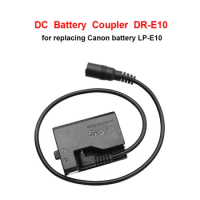 DC Coupler DR-E10 replace LP-E10 Battery for Canon EOS 1100D 1200D 1300D 1500D 3000D 4000D X50 Rebel T3 T5 T6 etc.