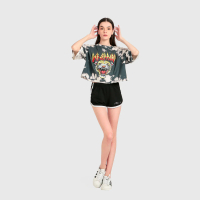 MFS CROP TEE / DEF LEPPARD / TIE DYE