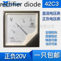 Customized 42C3 plus Or minus 20V 100V 200V 250V 800V DC Voltmeter Volt Bidirectional Voltmeter