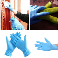 Black Gloves Disposable Latex Free Powder-Free Exam Glove Size Small Medium Large X-Large Nitrile Vinyl Synthetic Hand S M L XL