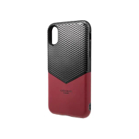 【Gramas】iPhone X/XS 5.8吋 邊際 軍規防摔經典手機殼(紅)