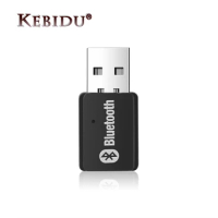 Kebidu Bluetooth Transmitter Adapter 5.0 Wireless USB Bluetooth Adapter Stereo Audio Adapter for PC Computer For Windows 7/8/10